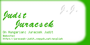 judit juracsek business card